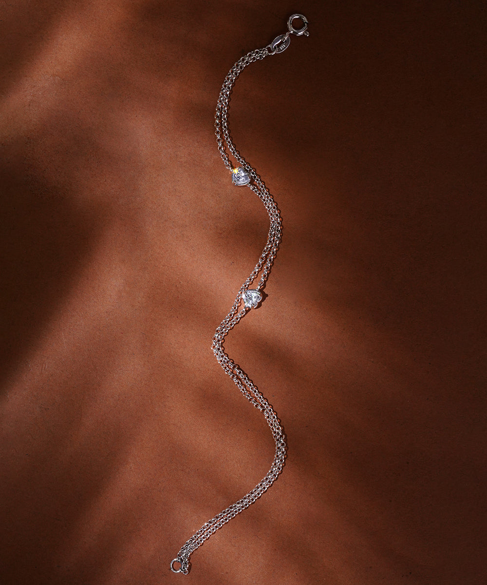 "Little Loves" Layered Chain Bracelet