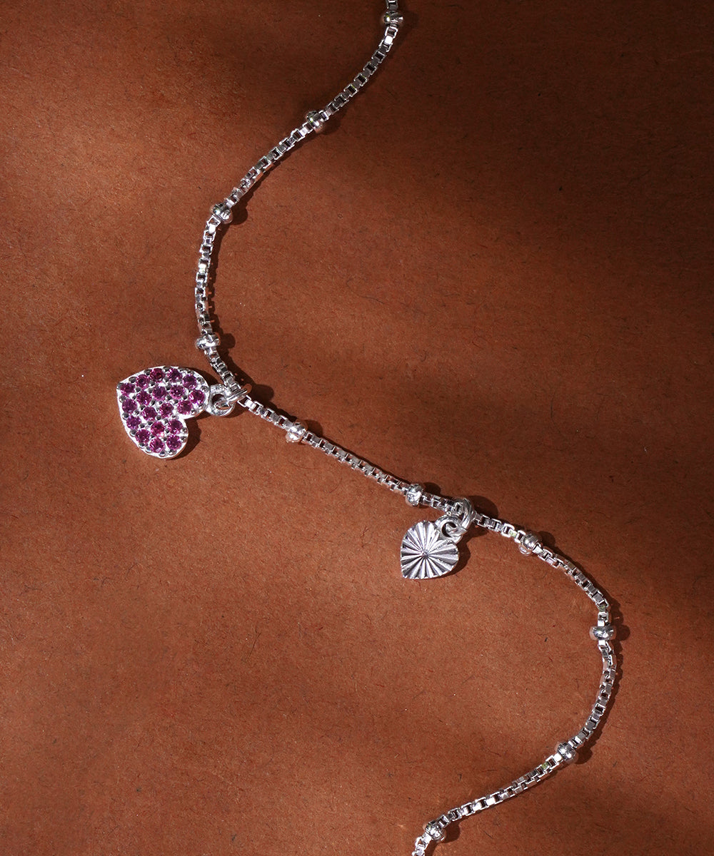 Love & Luck Charm Beaded Chain Bracelet