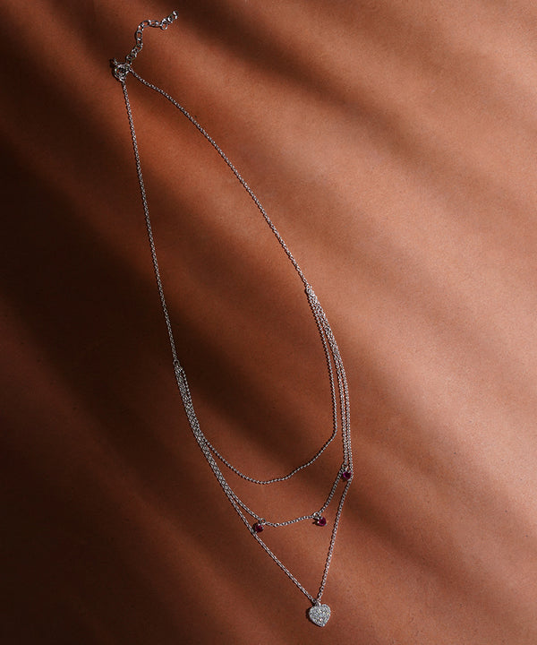 "Love Layers" Dainty Triple Strand Necklace