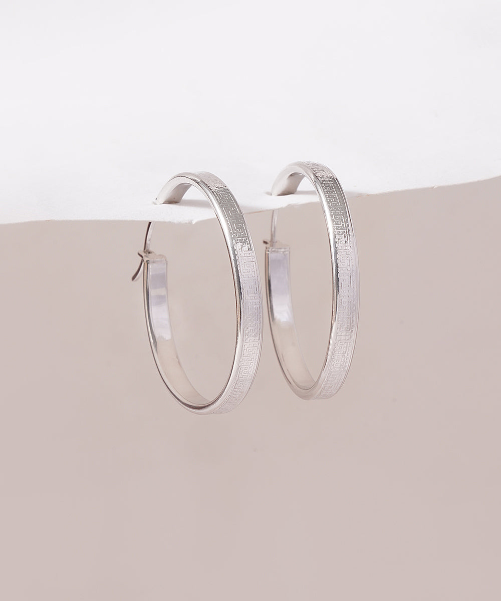 Contemporary Textured Flat Hoops