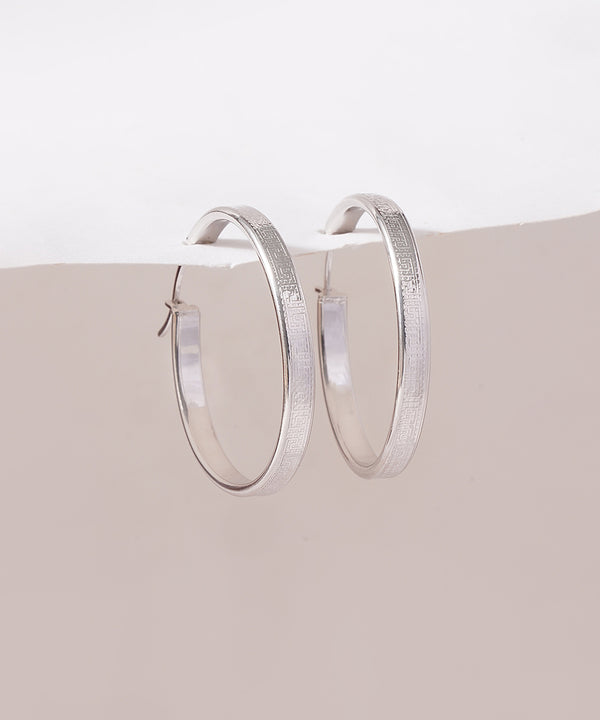 Contemporary Textured Flat Hoops