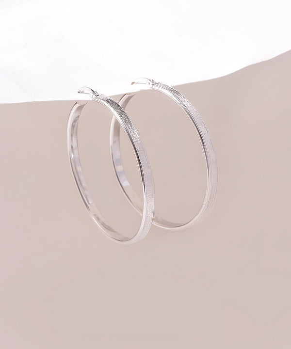 Contemporary Textured Flat Hoops
