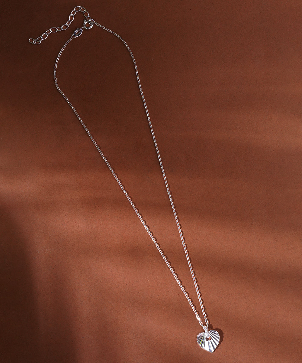 Textured Heart Necklace