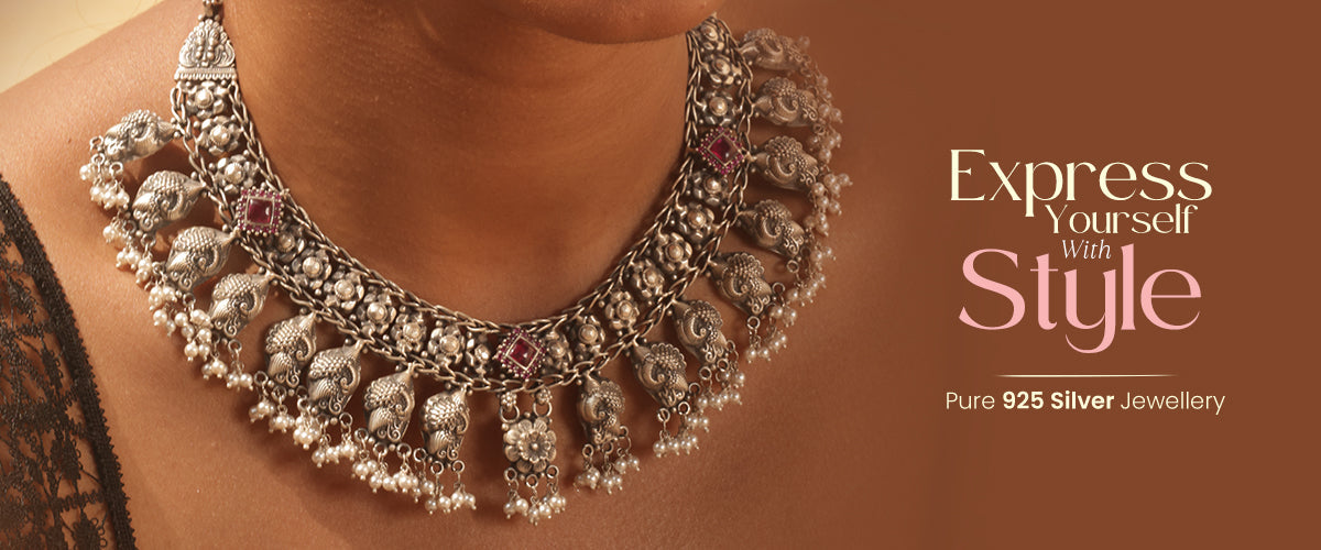 Silver Celestial Lariat Necklace For Women