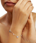 Silver Ocean Love Shell Charm Bracelet