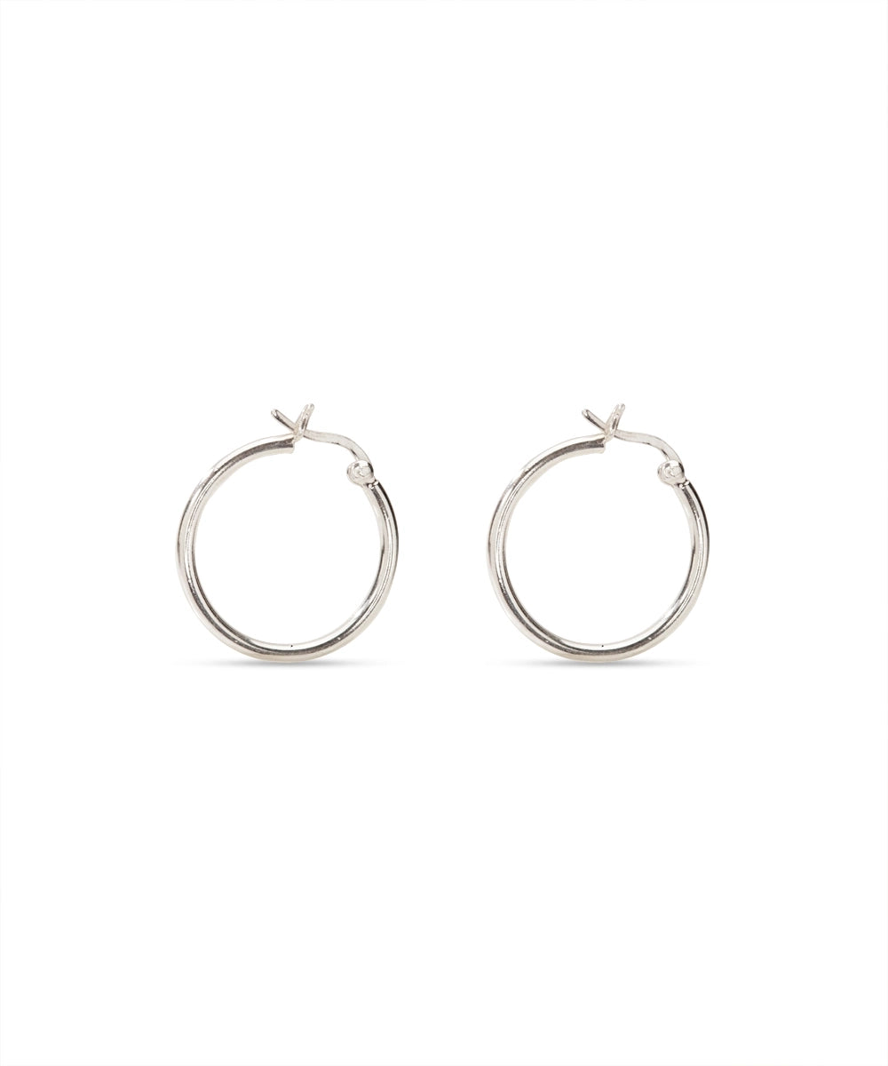 Silver Classic Hoop Earrings