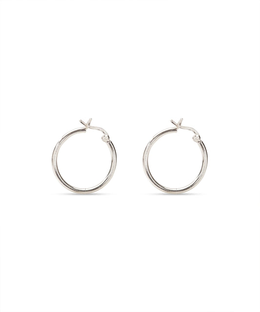 Silver Classic Hoop Earrings