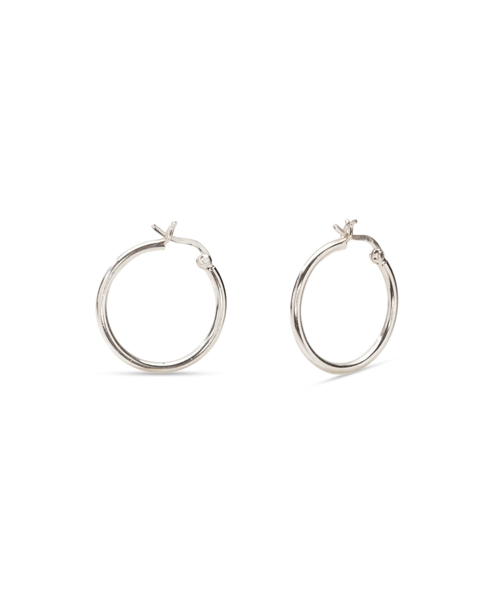 Silver Classic Hoop Earrings