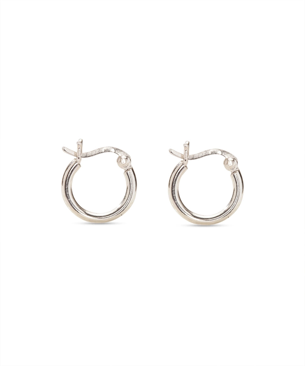 Silver Classic Thick Mini Hoops