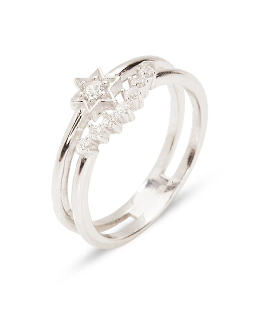 Silver Modern Constellation Ring