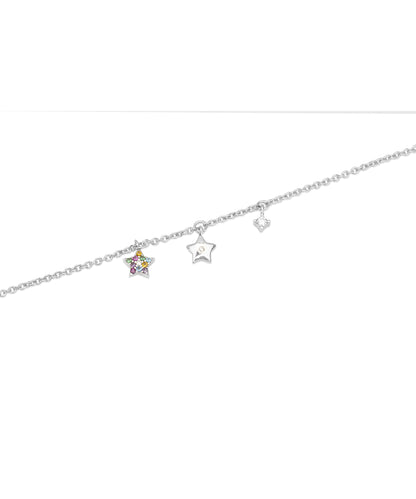 Silver Dainty Star Charm Bracelet
