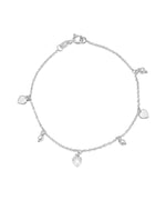 Silver Dainty Textured Bracelet
