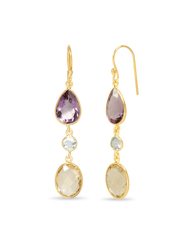 Violet Sunshine Earrings