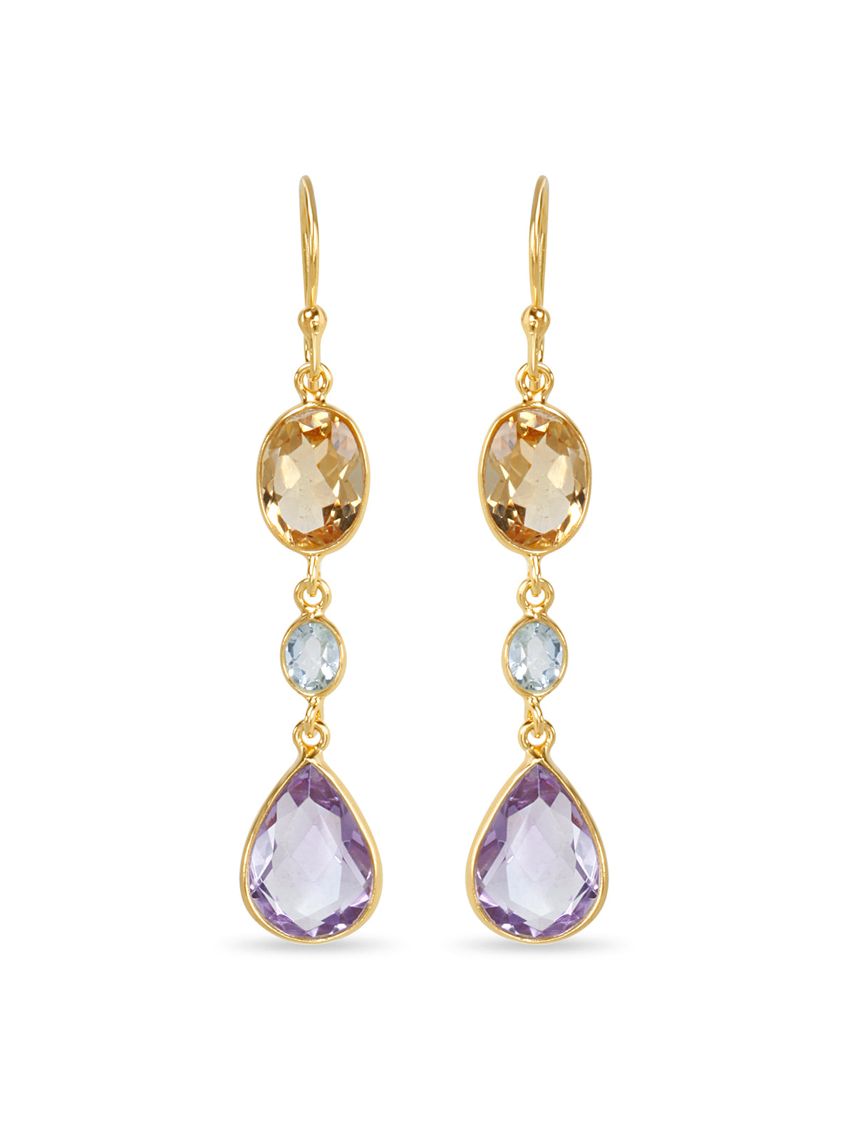 Amber Blossom Earrings