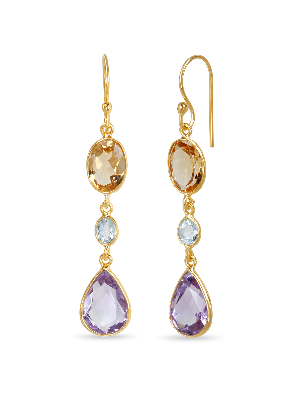 Amber Blossom Earrings