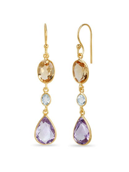 Amber Blossom Earrings
