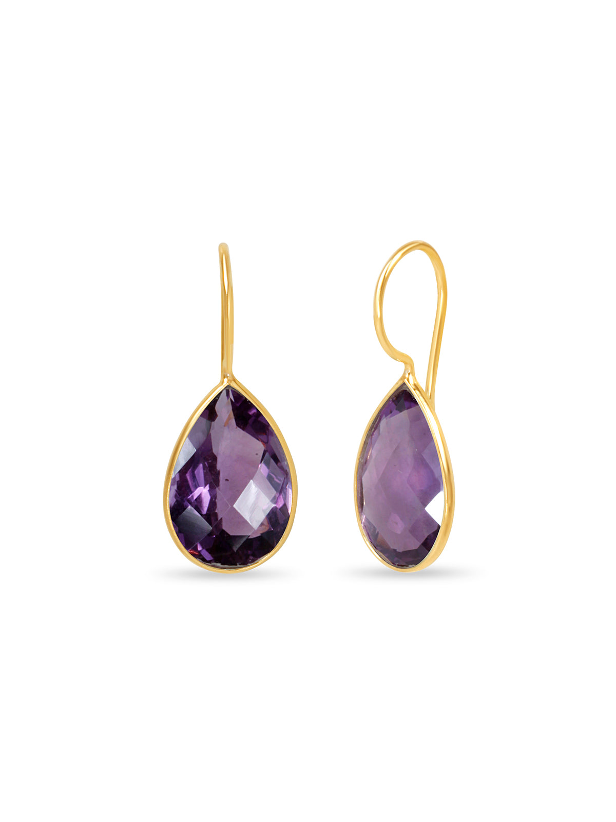 Amethyst Teardrop Earrings