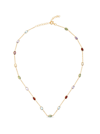 Multi Gemstone 18 Inch Necklace