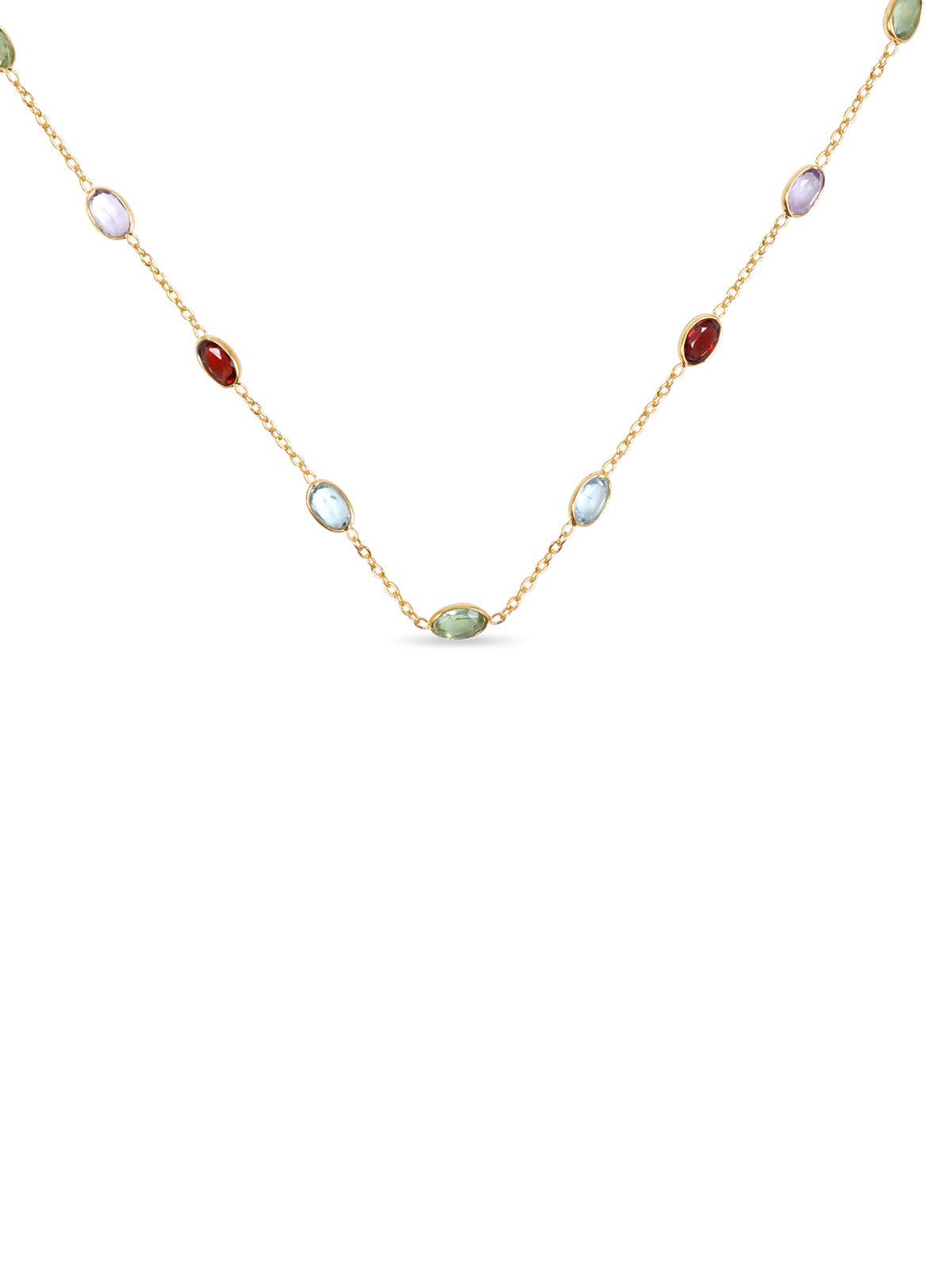 Multi Gemstone 18 Inch Necklace
