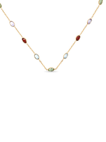 Multi Gemstone 18 Inch Necklace