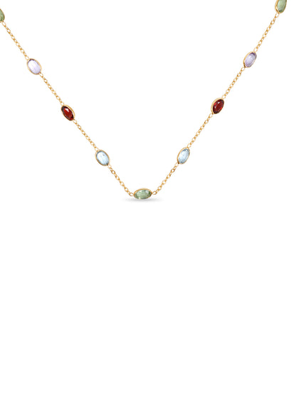 Multi Gemstone 18 Inch Necklace