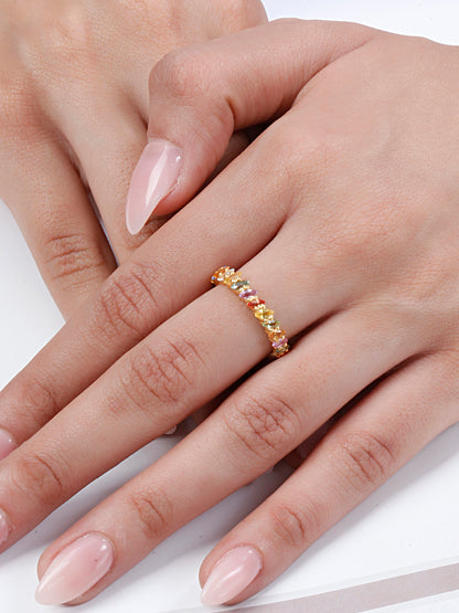 Multi Gemstone Marquise Eternity Ring
