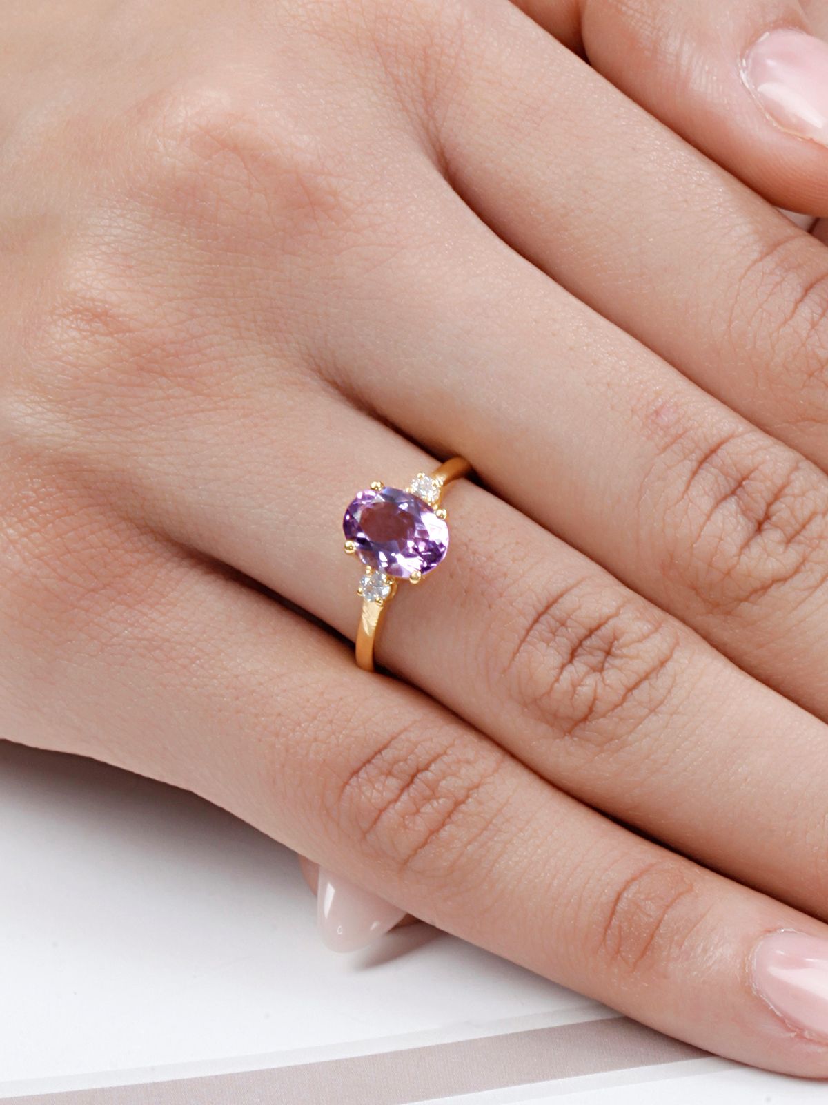 Empress Oval Amethyst Ring