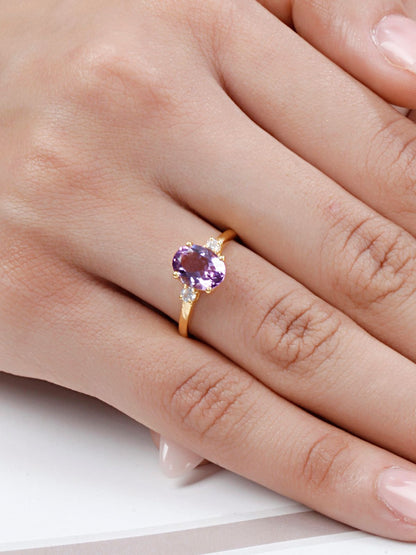 Empress Oval Amethyst Ring