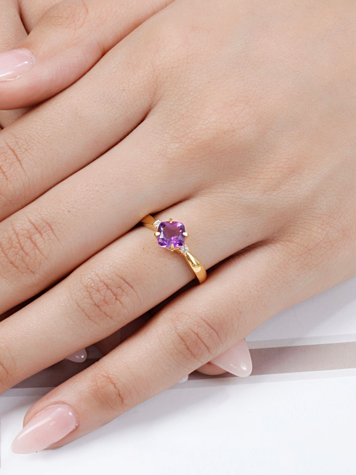 Royal Crest Amethyst Ring