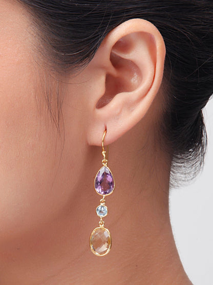 Violet Sunshine Earrings