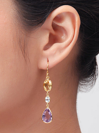 Amber Blossom Earrings