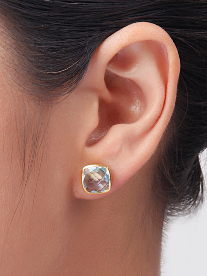 Blue Topaz Studs