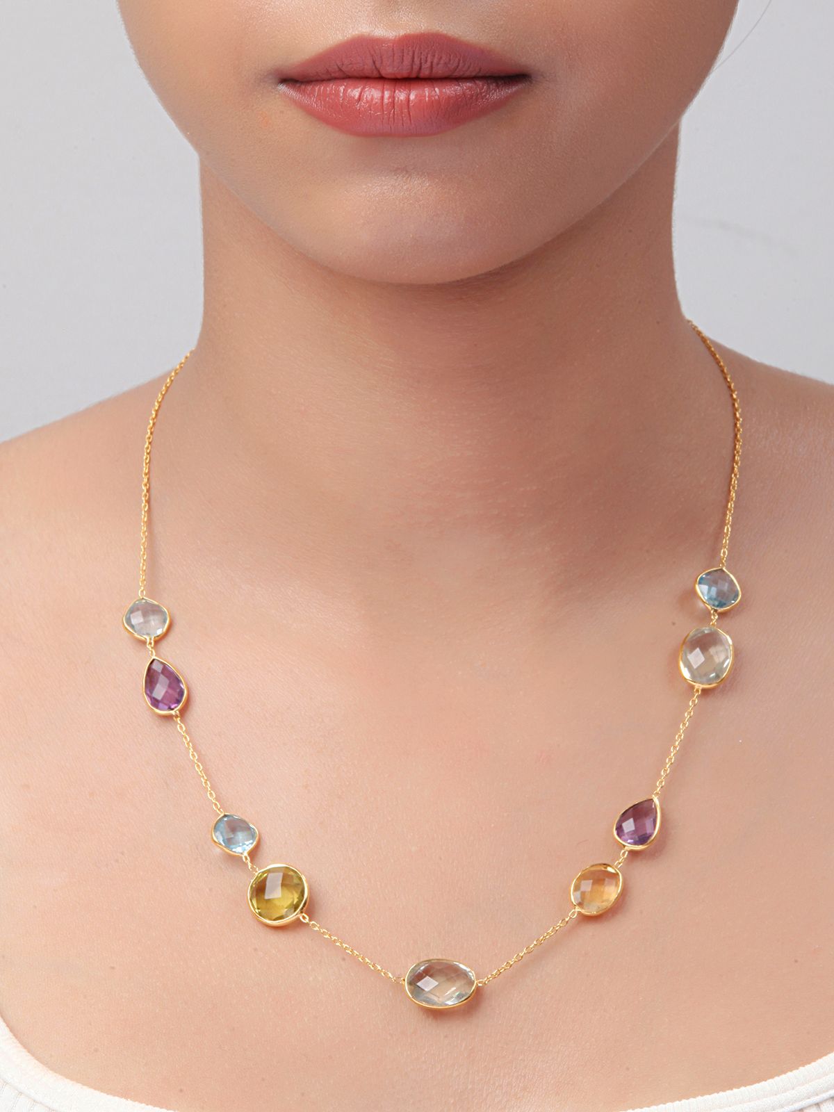 Light Station Amethyst Citrine Necklace