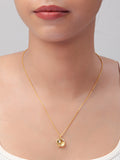 Silver Gold Plated Dewdrop Pendant With Link Chain
