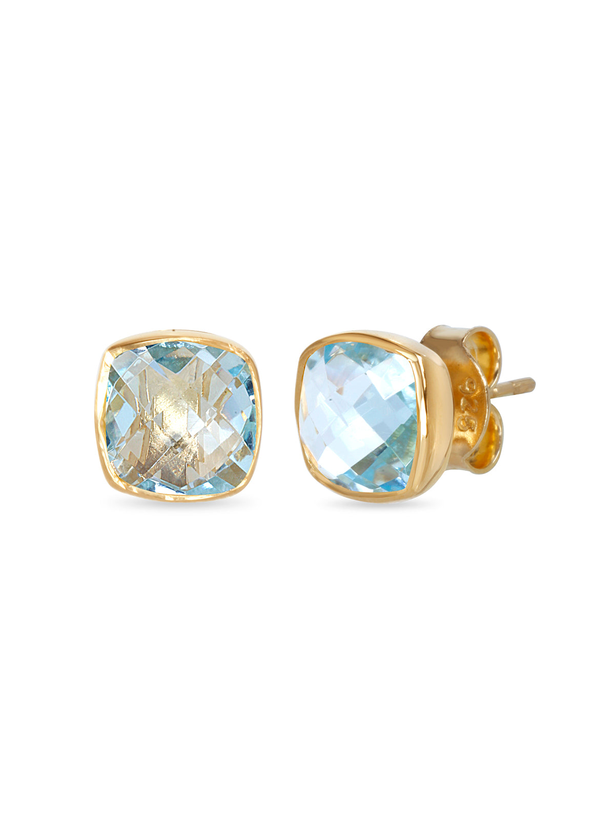 Blue Topaz Studs