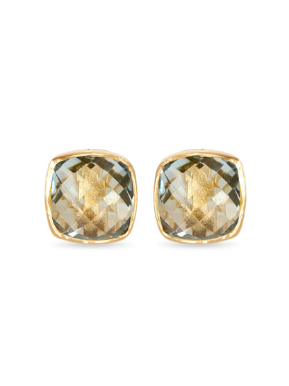 Lemon Quartz Studs