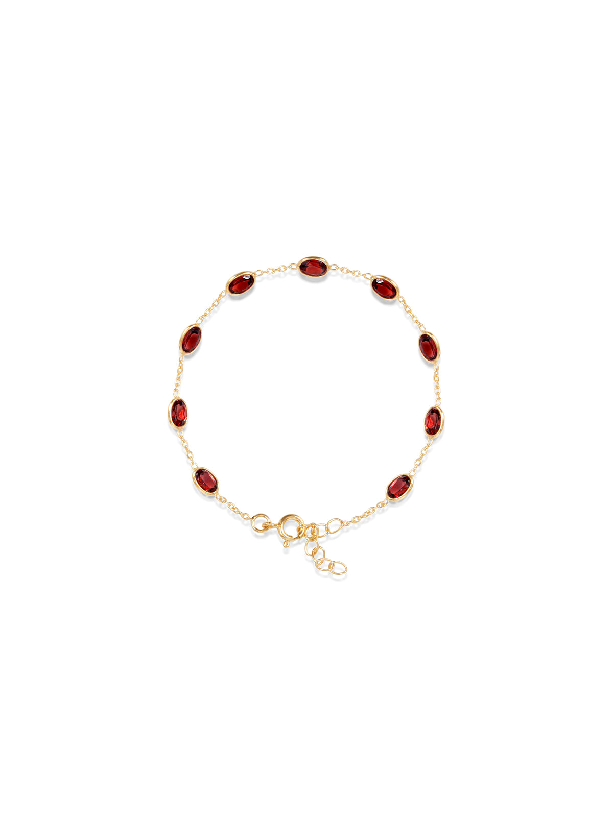 Garnet Station Chain BRACLET