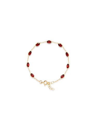 Garnet Station Chain BRACLET