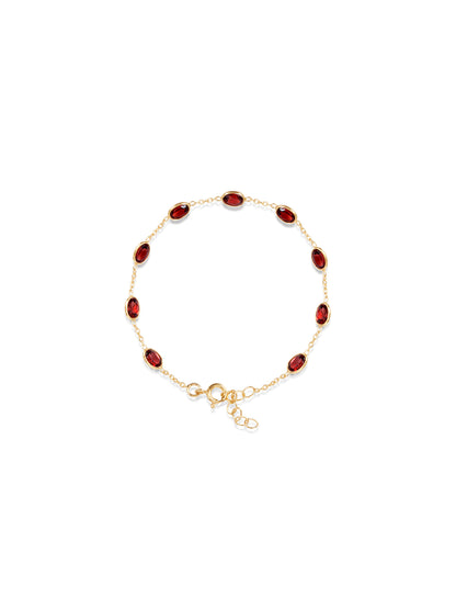 Garnet Station Chain BRACLET