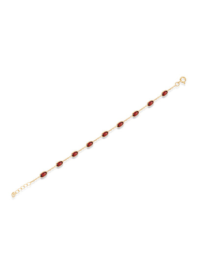 Garnet Station Chain BRACLET