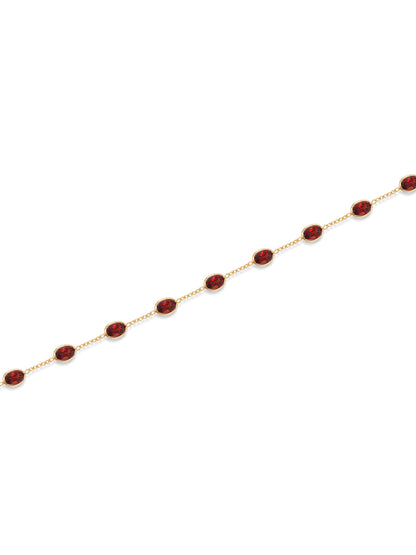 Garnet Station Chain BRACLET