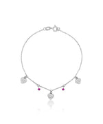 Silver Love and Sparkle Bracelet