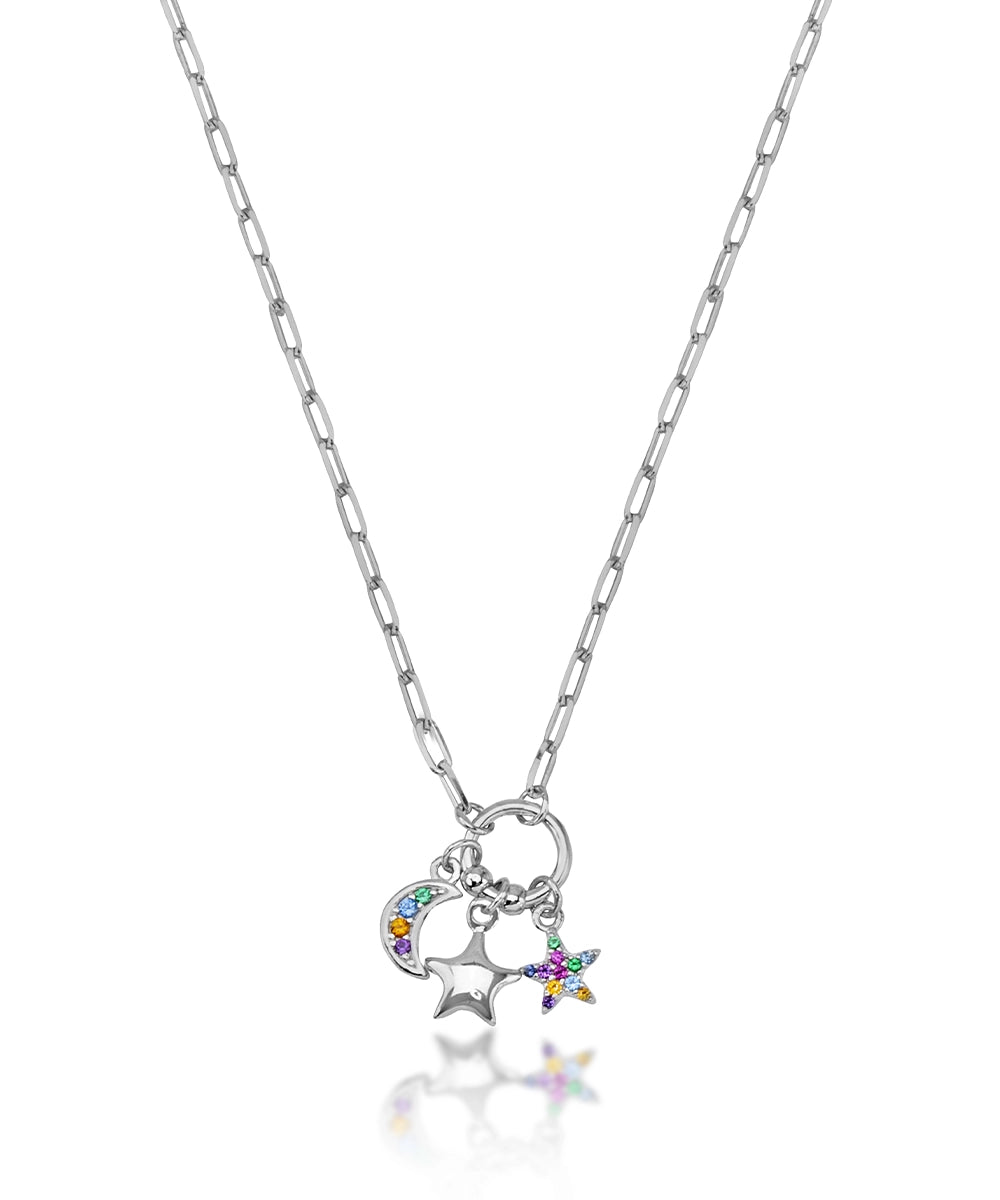 Silver Celestial Charm Necklace