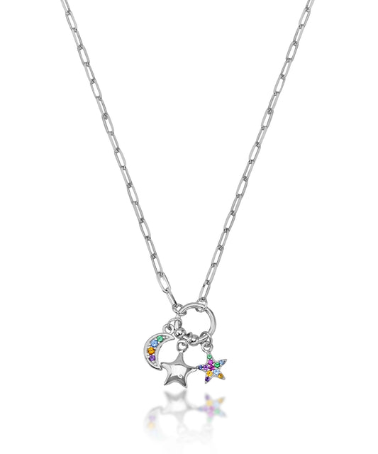 Silver Celestial Charm Necklace
