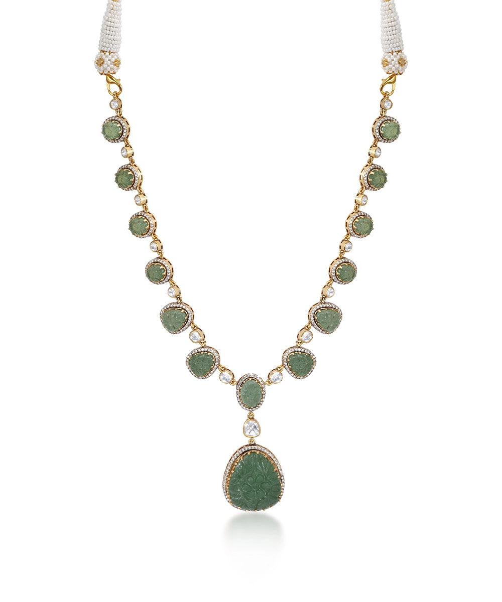Silver Empress's Emerald Garden Necklace