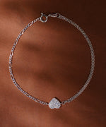 Duality Heart Link Bracelet