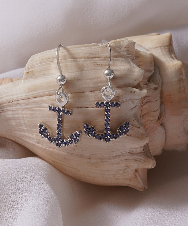 Nautical Anchor Dangle Earrings
