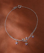 Layered Star and Crescent Moon Charm Bracelet