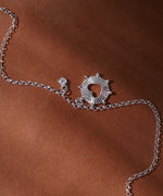 Starburst Heart Dangle Bracelet